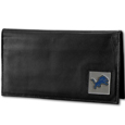 Detroit Lions Deluxe Leather Checkbook Cover